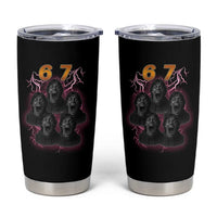 Mason 6 7 Meme Graphic Tumbler Cup Six Seven 67 Meme Horror Edit Bootleg - Wonder Print Shop