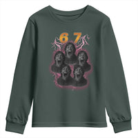 Mason 6 7 Meme Graphic Youth Sweatshirt Six Seven 67 Meme Horror Edit Bootleg - Wonder Print Shop