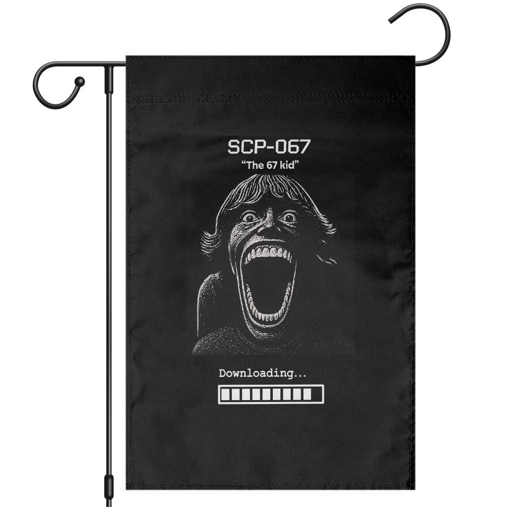 SCP 67 Mason The 6 7 Kid Meme Garden Flag Six Seven Boy Horror Edit - Wonder Print Shop