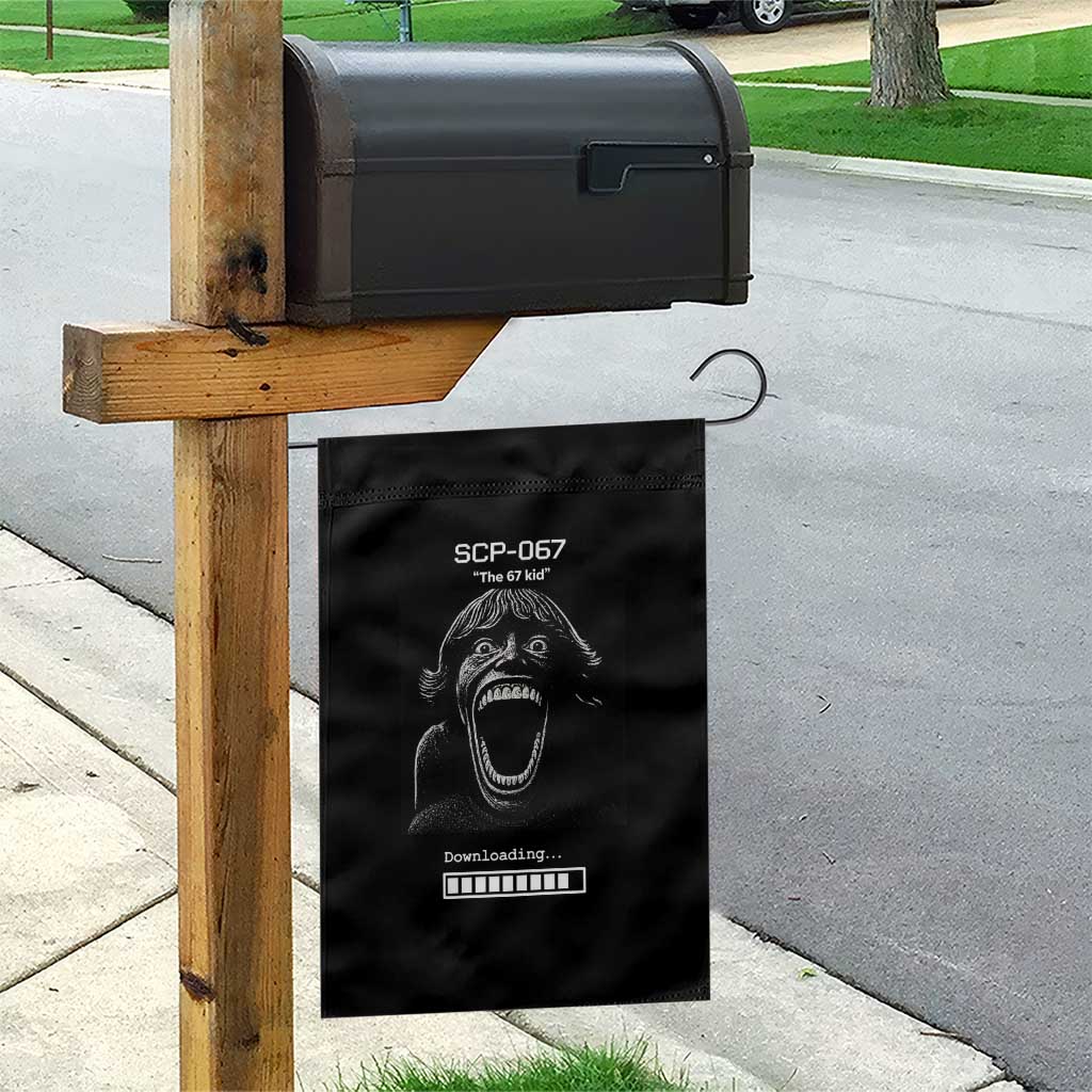 SCP 67 Mason The 6 7 Kid Meme Garden Flag Six Seven Boy Horror Edit - Wonder Print Shop