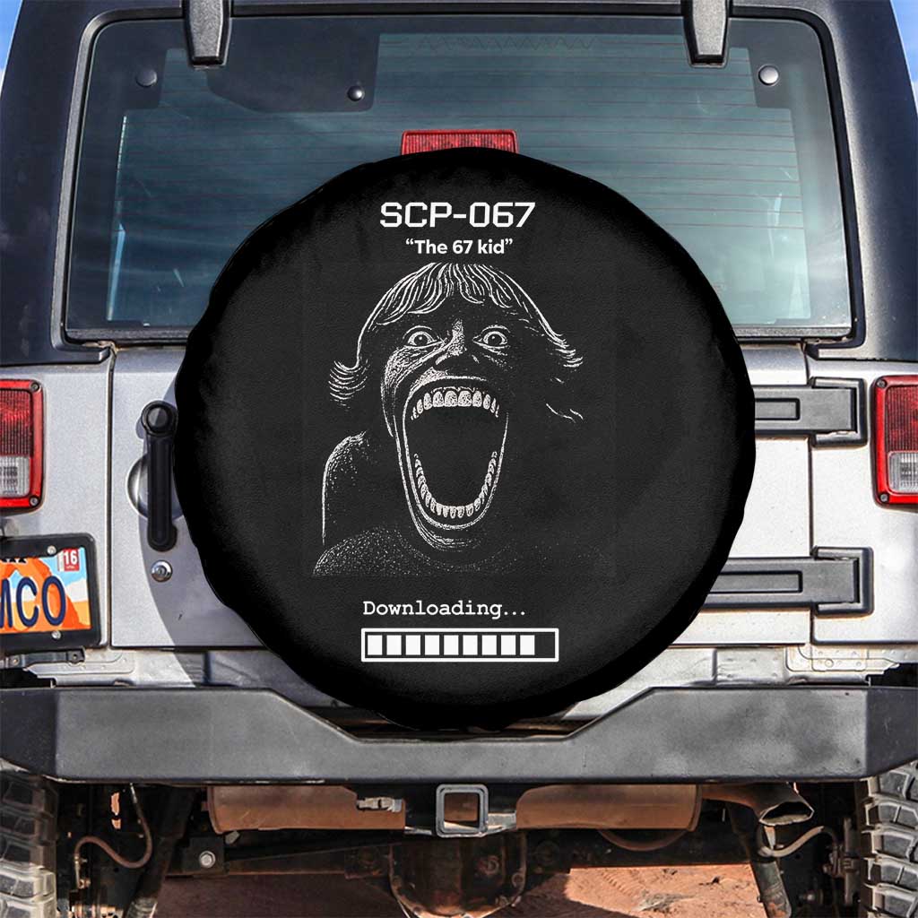 SCP 67 Mason The 6 7 Kid Meme Spare Tire Cover Six Seven Boy Horror Edit - Wonder Print Shop