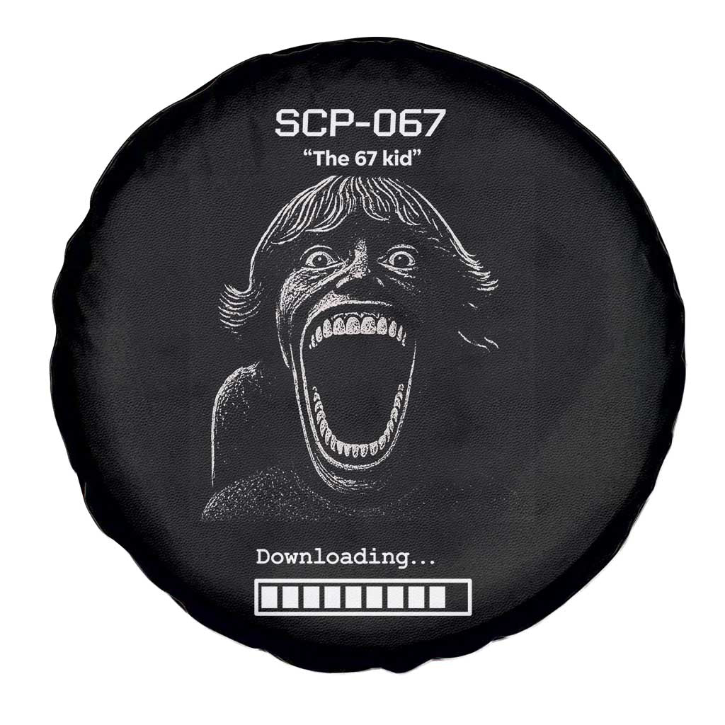 SCP 67 Mason The 6 7 Kid Meme Spare Tire Cover Six Seven Boy Horror Edit - Wonder Print Shop