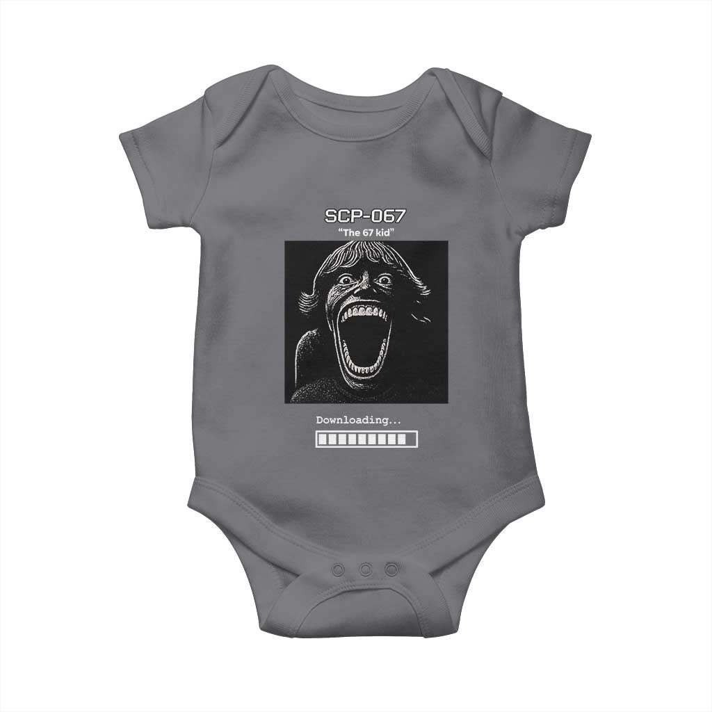 SCP 67 Mason The 6 7 Kid Meme Baby Onesie Six Seven Boy Horror Edit - Wonder Print Shop