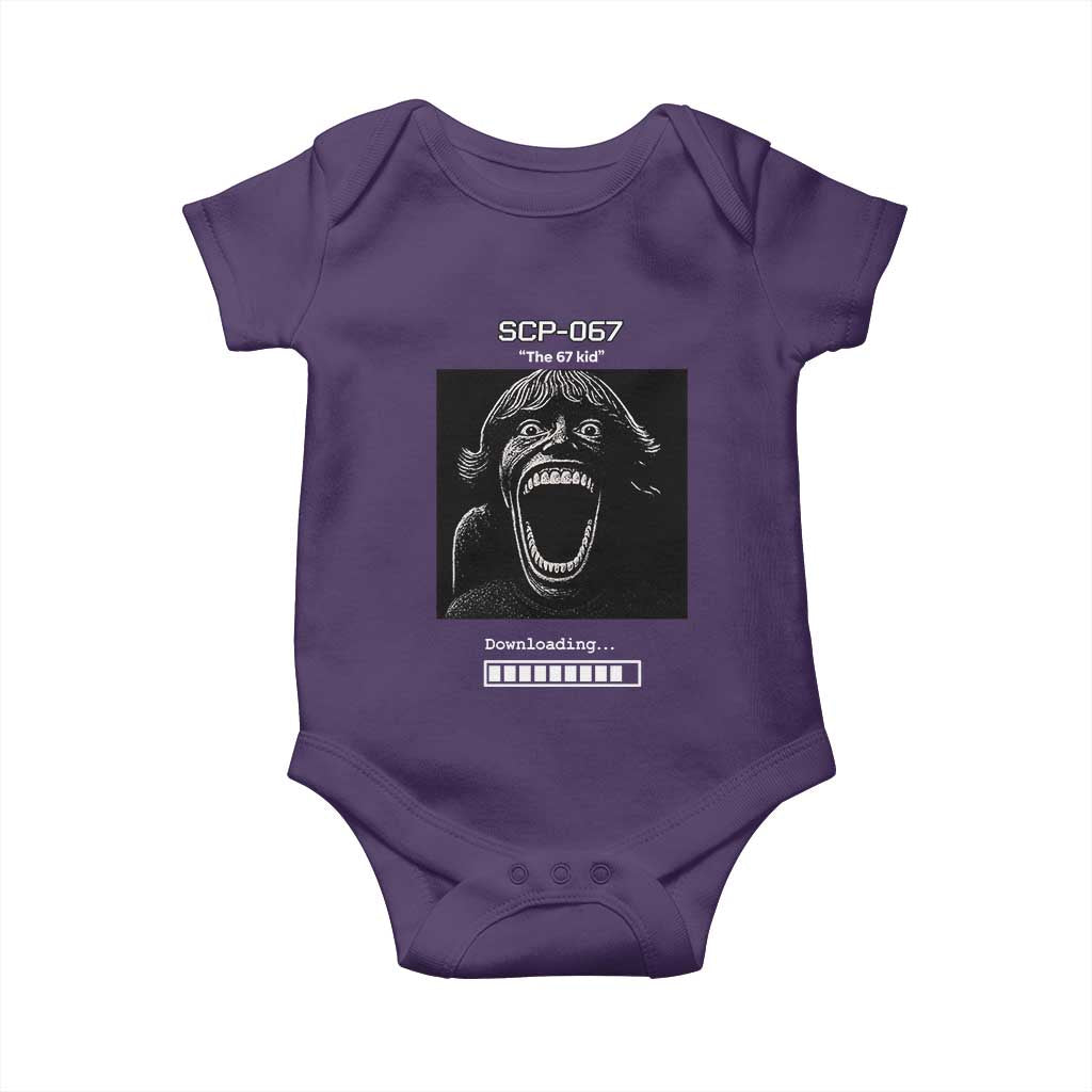 SCP 67 Mason The 6 7 Kid Meme Baby Onesie Six Seven Boy Horror Edit - Wonder Print Shop