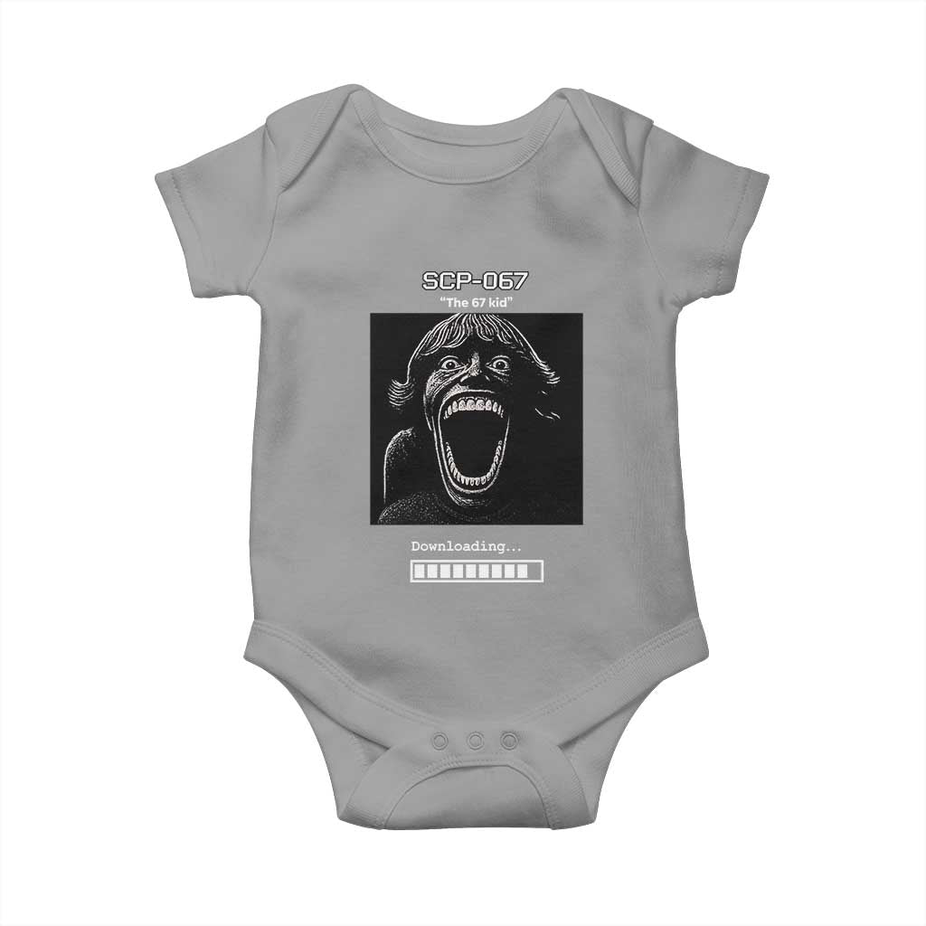 SCP 67 Mason The 6 7 Kid Meme Baby Onesie Six Seven Boy Horror Edit - Wonder Print Shop