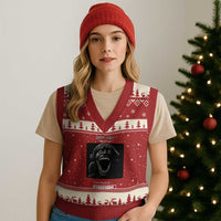 SCP 67 Mason The 6 7 Kid Meme V-Neck Knit Sweater Vest Six Seven Boy Horror Edit - Wonder Print Shop