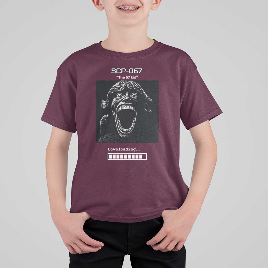 SCP 67 Mason The 6 7 Kid Meme T Shirt For Kid Six Seven Boy Horror Edit - Wonder Print Shop