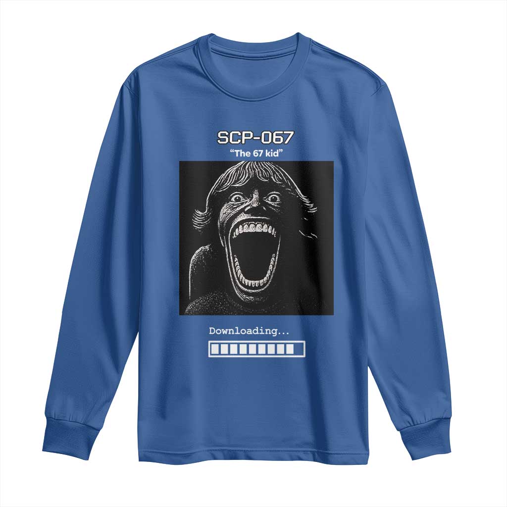 SCP 67 Mason The 6 7 Kid Meme Long Sleeve Shirt Six Seven Boy Horror Edit - Wonder Print Shop