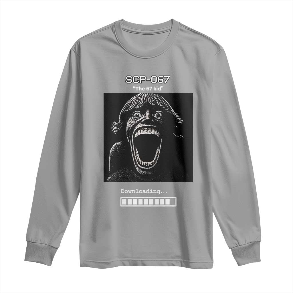 SCP 67 Mason The 6 7 Kid Meme Long Sleeve Shirt Six Seven Boy Horror Edit - Wonder Print Shop