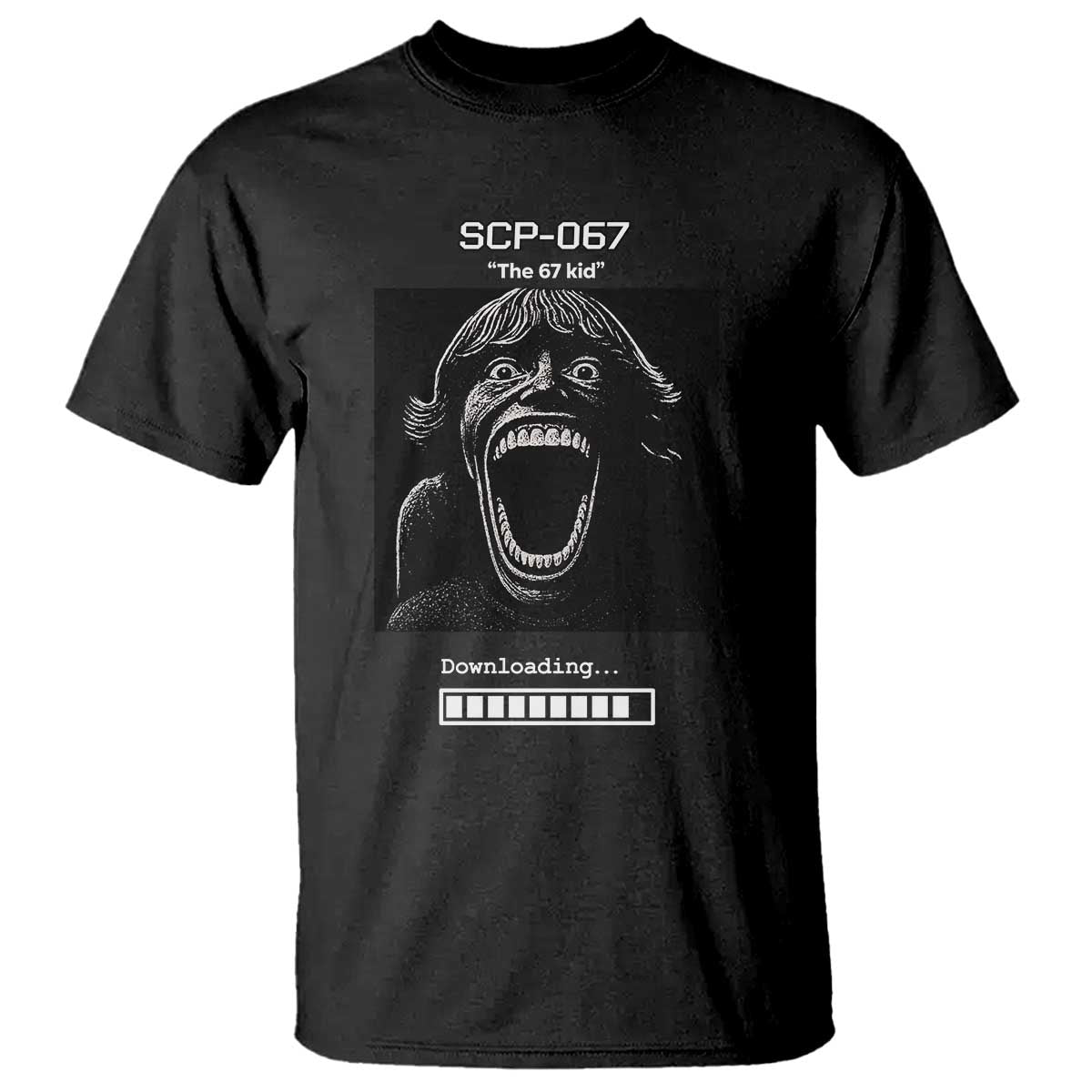 SCP 67 Mason The 6 7 Kid Meme T Shirt Six Seven Boy Horror Edit - Wonder Print Shop