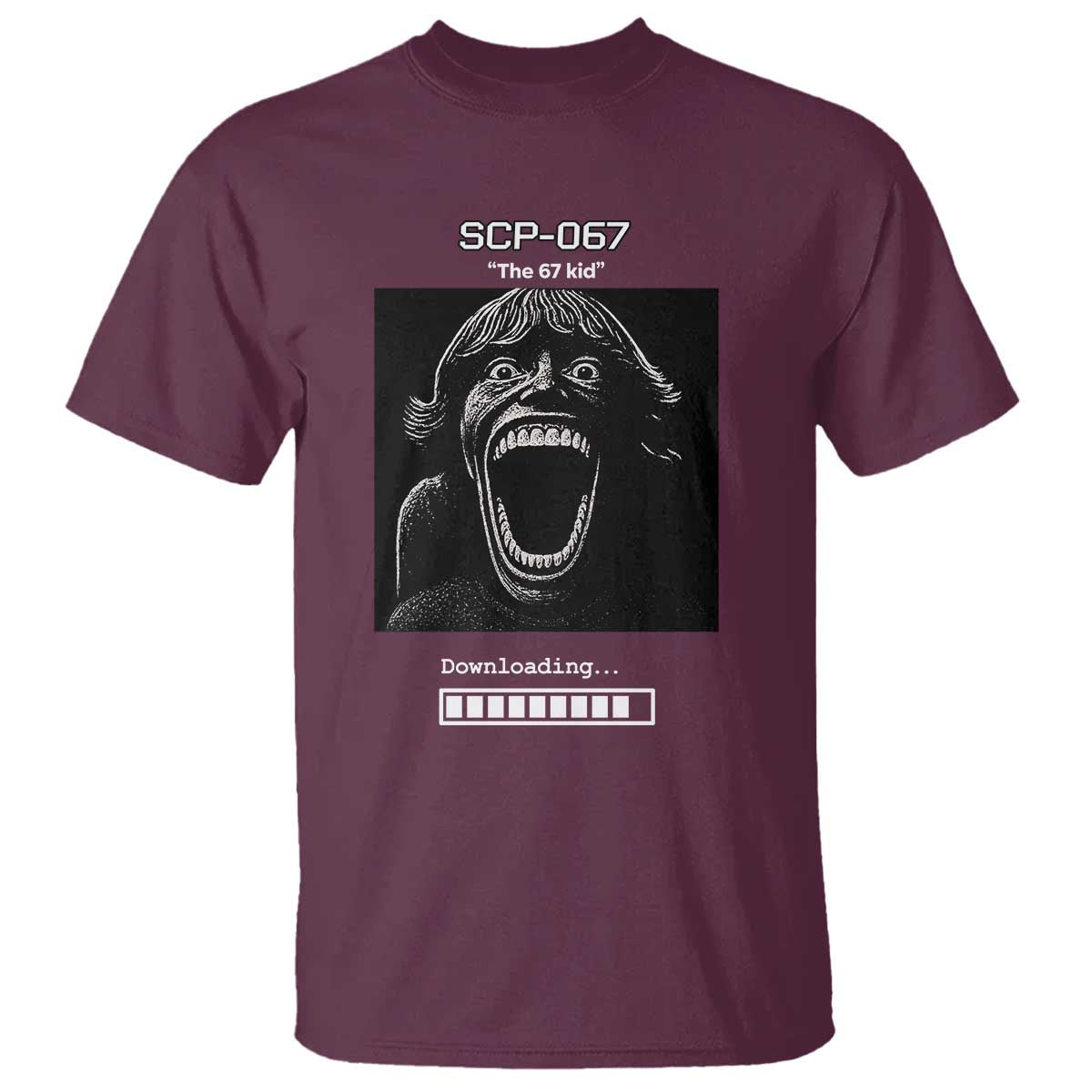 SCP 67 Mason The 6 7 Kid Meme T Shirt Six Seven Boy Horror Edit - Wonder Print Shop