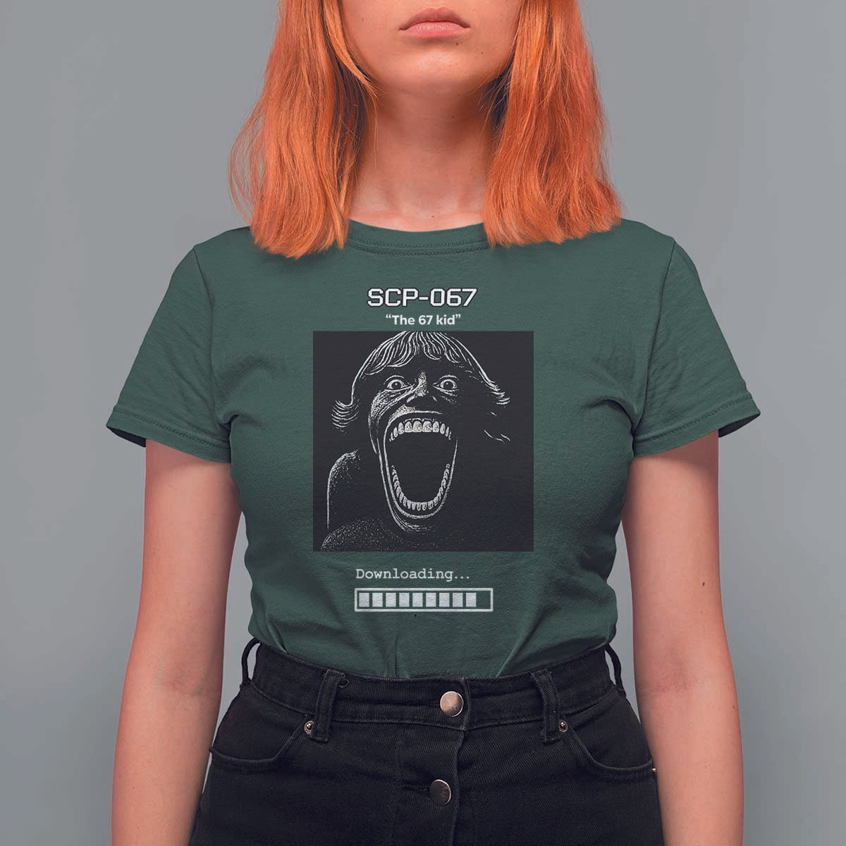 SCP 67 Mason The 6 7 Kid Meme T Shirt For Women Six Seven Boy Horror Edit - Wonder Print Shop
