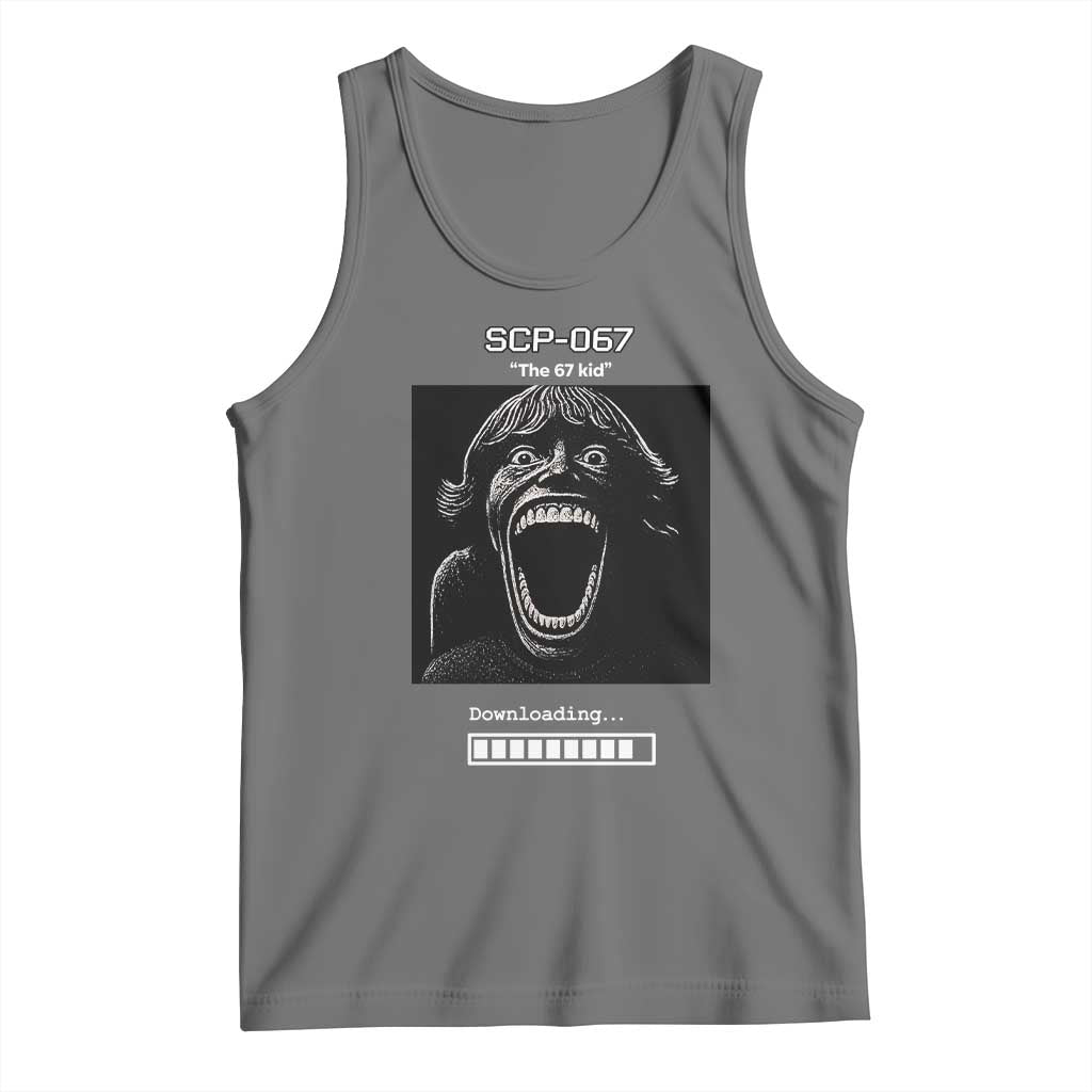 SCP 67 Mason The 6 7 Kid Meme Tank Top Six Seven Boy Horror Edit - Wonder Print Shop