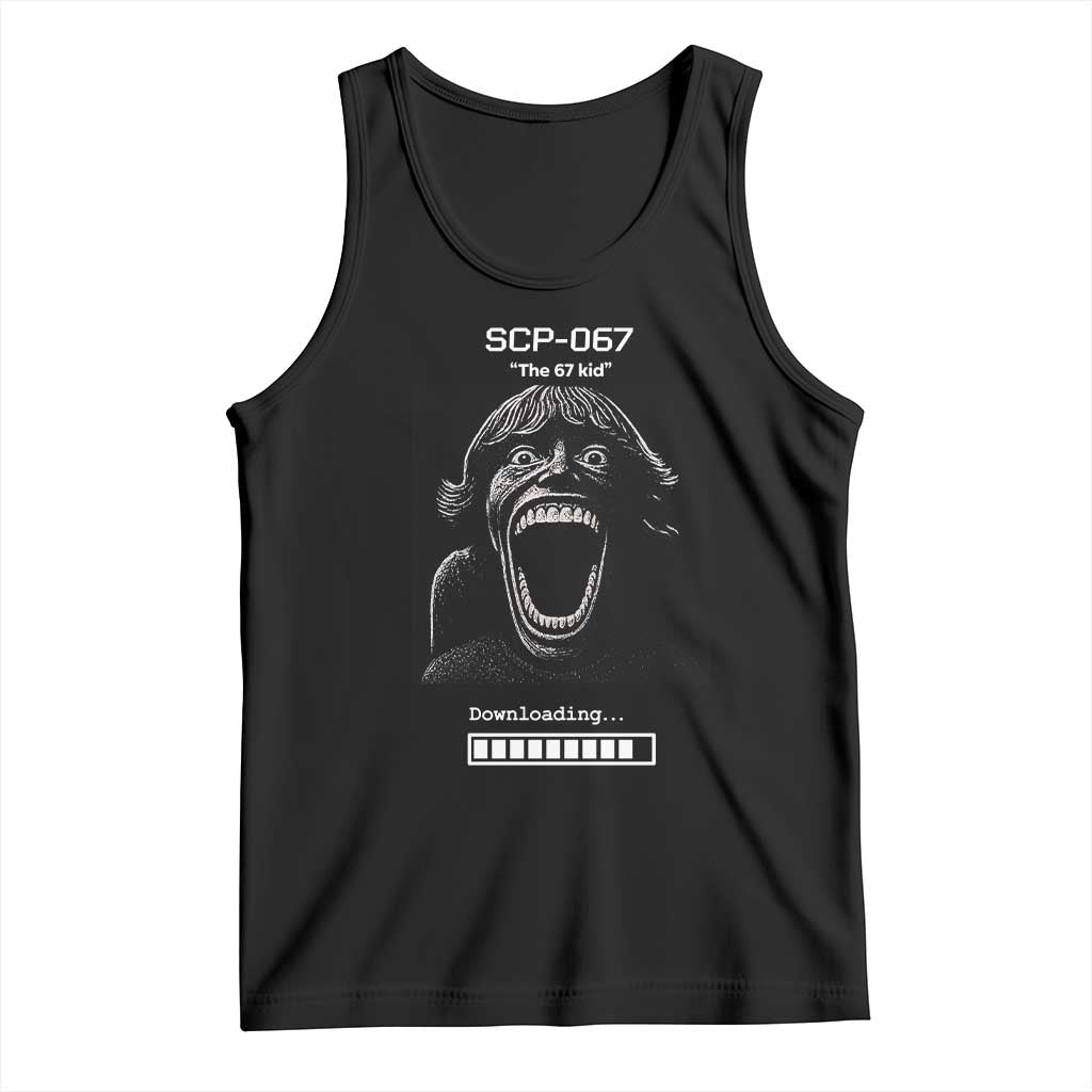 SCP 67 Mason The 6 7 Kid Meme Tank Top Six Seven Boy Horror Edit - Wonder Print Shop