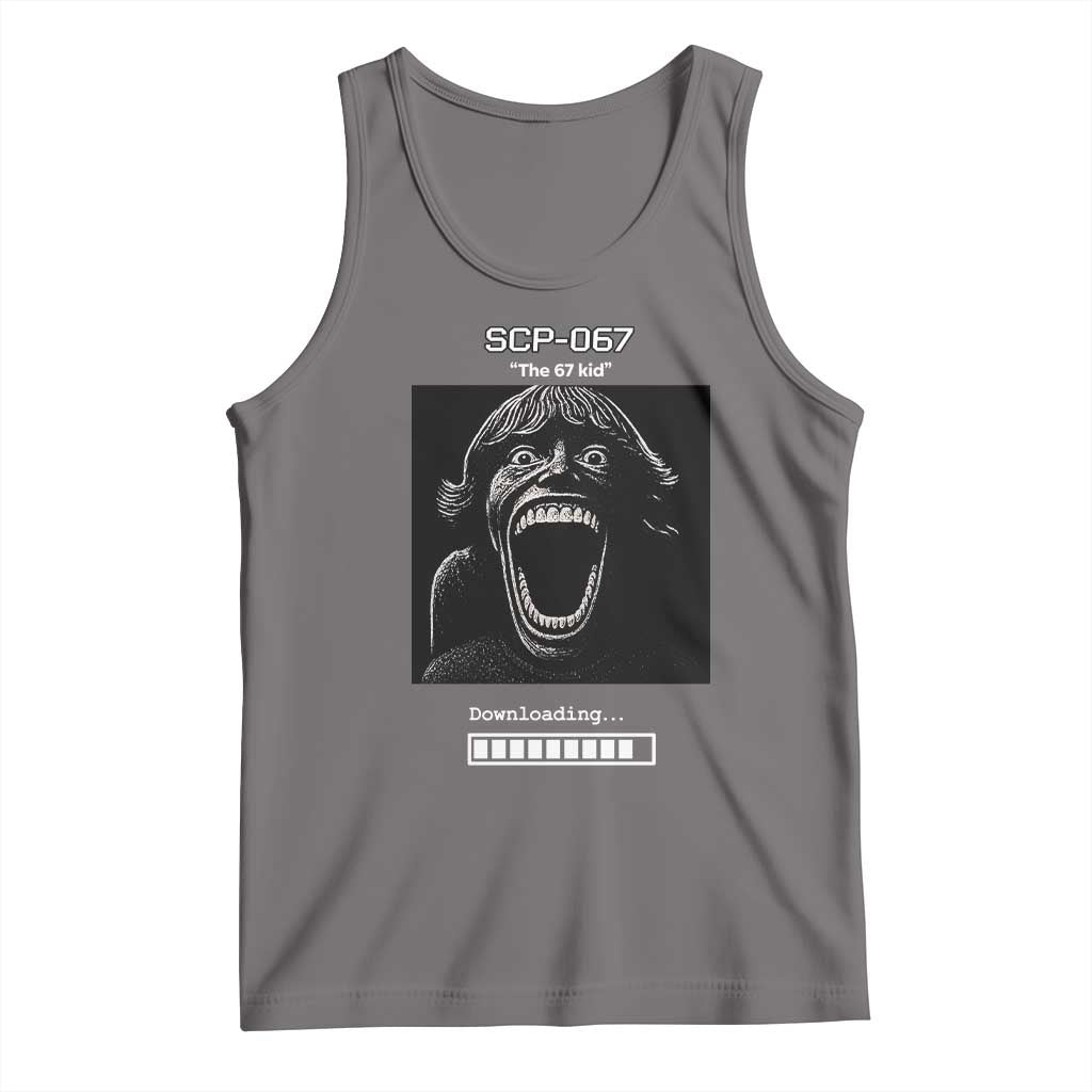 SCP 67 Mason The 6 7 Kid Meme Tank Top Six Seven Boy Horror Edit - Wonder Print Shop