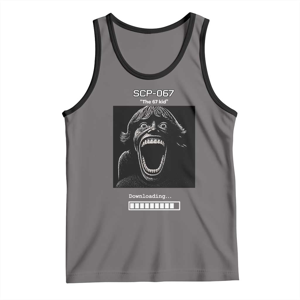 SCP 67 Mason The 6 7 Kid Meme Tank Top Six Seven Boy Horror Edit - Wonder Print Shop