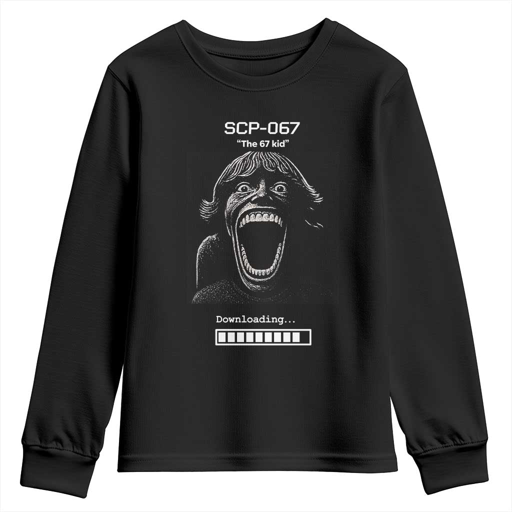 SCP 67 Mason The 6 7 Kid Meme Youth Sweatshirt Six Seven Boy Horror Edit - Wonder Print Shop