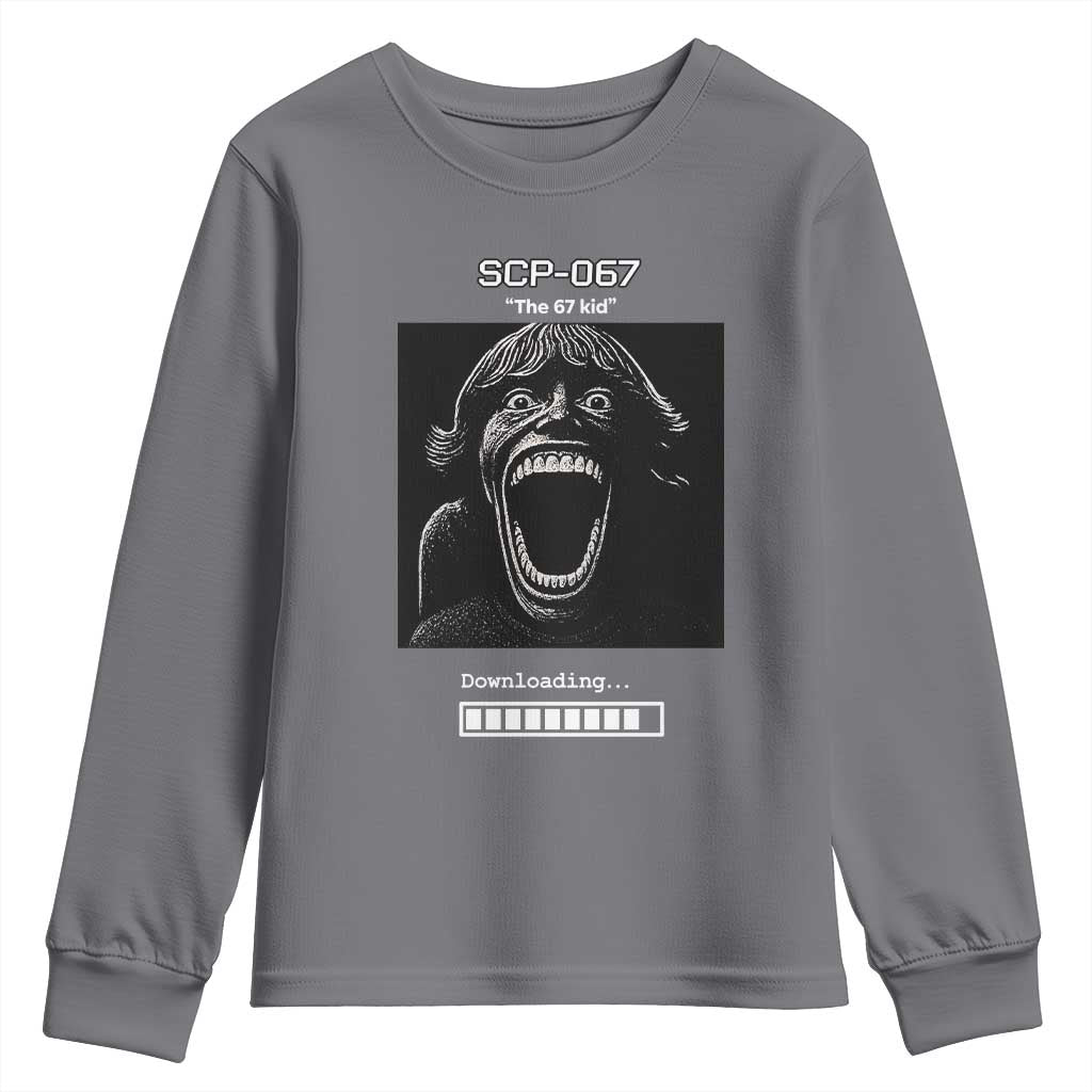 SCP 67 Mason The 6 7 Kid Meme Youth Sweatshirt Six Seven Boy Horror Edit - Wonder Print Shop