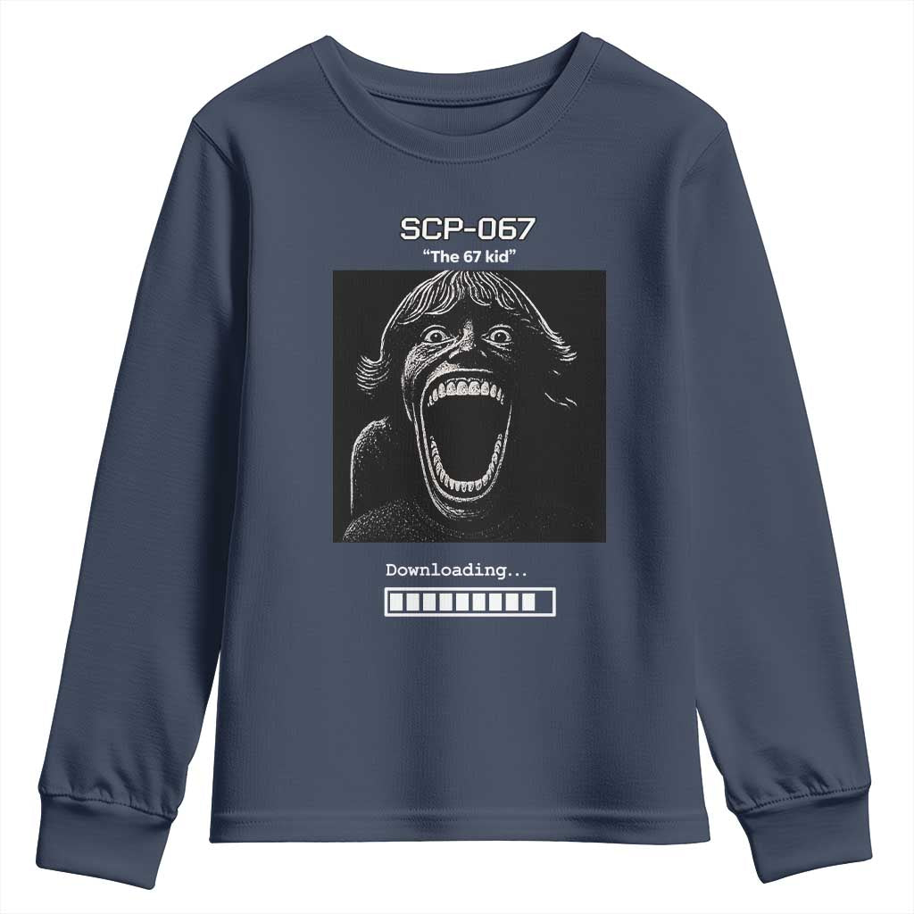 SCP 67 Mason The 6 7 Kid Meme Youth Sweatshirt Six Seven Boy Horror Edit - Wonder Print Shop