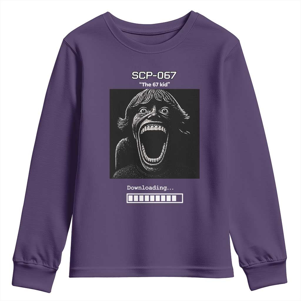 SCP 67 Mason The 6 7 Kid Meme Youth Sweatshirt Six Seven Boy Horror Edit - Wonder Print Shop