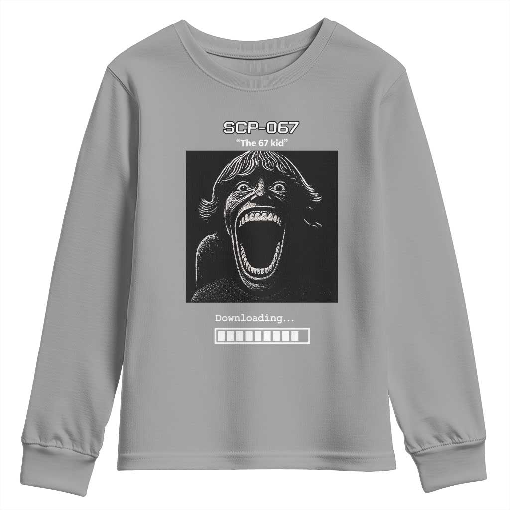 SCP 67 Mason The 6 7 Kid Meme Youth Sweatshirt Six Seven Boy Horror Edit - Wonder Print Shop