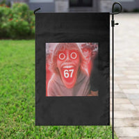 67 Mason Kid Glitchcore Graphic Garden Flag Screaming Boy Six Seven Viral Meme Devil Edit - Wonder Print Shop