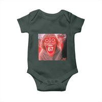 67 Mason Kid Glitchcore Graphic Baby Onesie Screaming Boy Six Seven Viral Meme Devil Edit - Wonder Print Shop