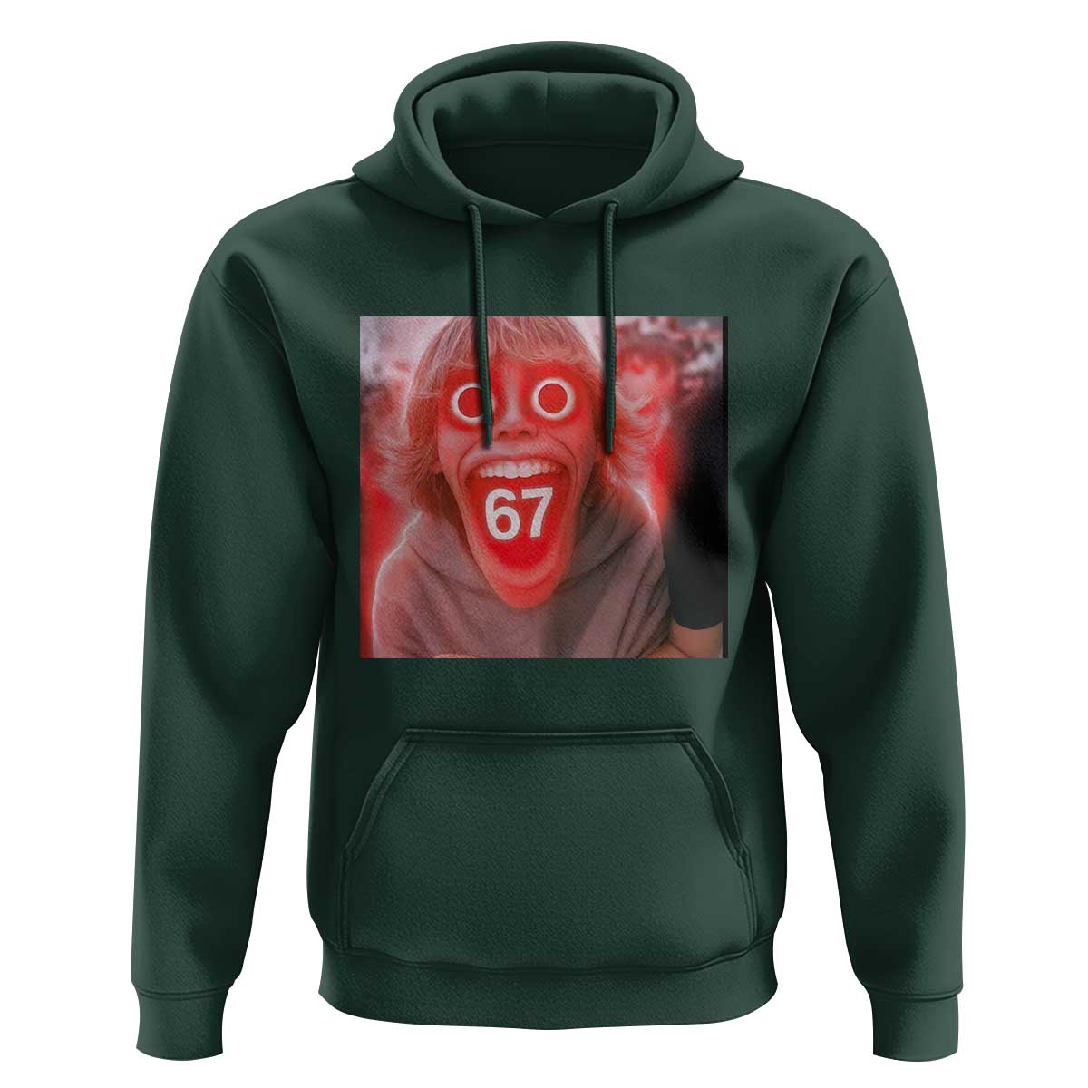 67 Mason Kid Glitchcore Graphic Hoodie Screaming Boy Six Seven Viral Meme Devil Edit - Wonder Print Shop