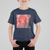 67 Mason Kid Glitchcore Graphic T Shirt For Kid Screaming Boy Six Seven Viral Meme Devil Edit - Wonder Print Shop
