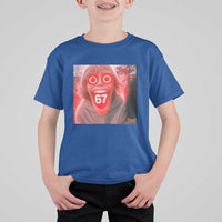 67 Mason Kid Glitchcore Graphic T Shirt For Kid Screaming Boy Six Seven Viral Meme Devil Edit - Wonder Print Shop
