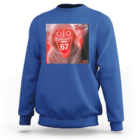 67 Mason Kid Glitchcore Graphic Sweatshirt Screaming Boy Six Seven Viral Meme Devil Edit - Wonder Print Shop