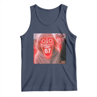 67 Mason Kid Glitchcore Graphic Tank Top Screaming Boy Six Seven Viral Meme Devil Edit - Wonder Print Shop