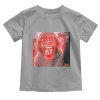 67 Mason Kid Glitchcore Graphic Toddler T Shirt Screaming Boy Six Seven Viral Meme Devil Edit - Wonder Print Shop