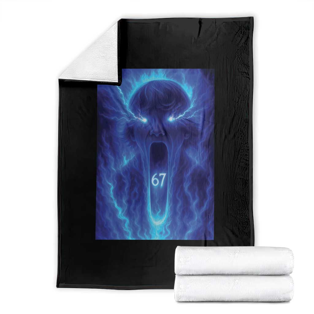 Six Seven Energy Overload Graphic Throw Blanket 67 Mason Kid Analog Horror Meme - Wonder Print Shop
