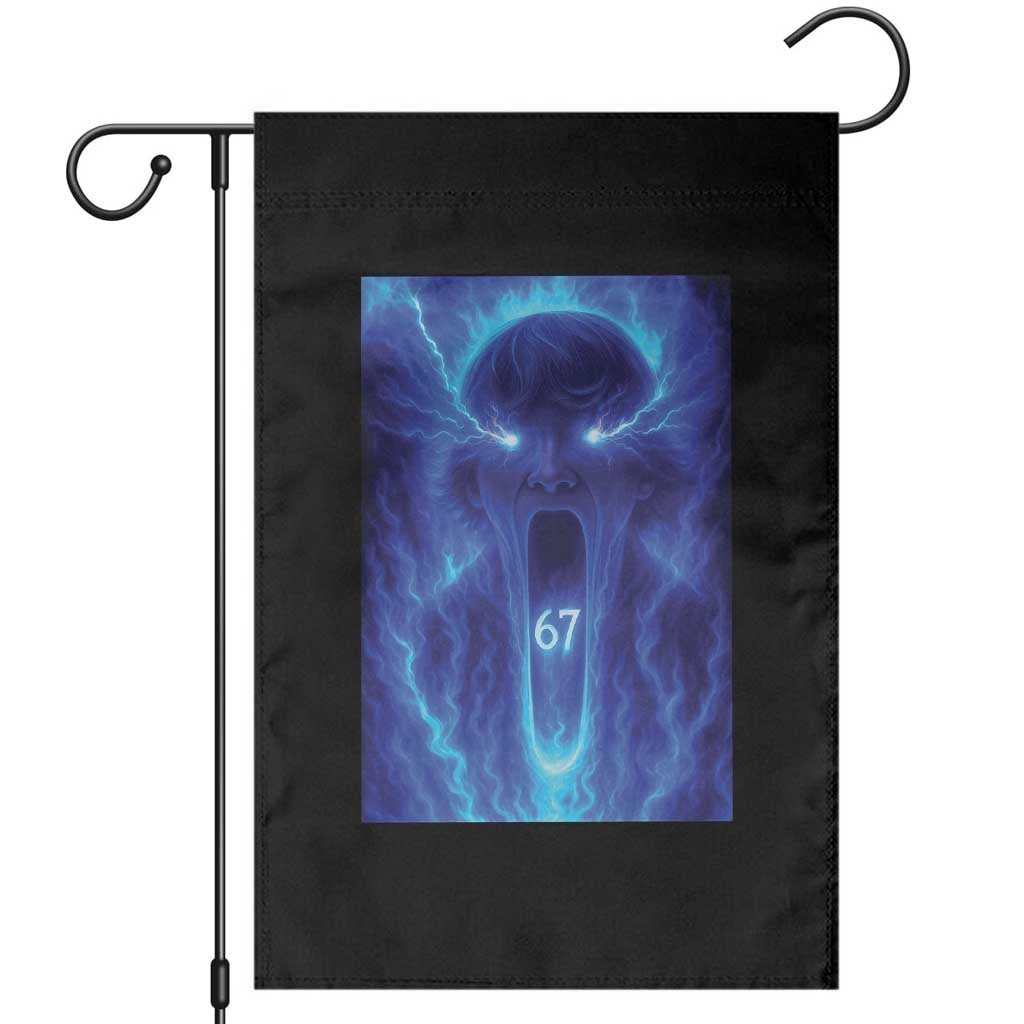 Six Seven Energy Overload Graphic Garden Flag 67 Mason Kid Analog Horror Meme - Wonder Print Shop