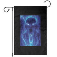 Six Seven Energy Overload Graphic Garden Flag 67 Mason Kid Analog Horror Meme - Wonder Print Shop