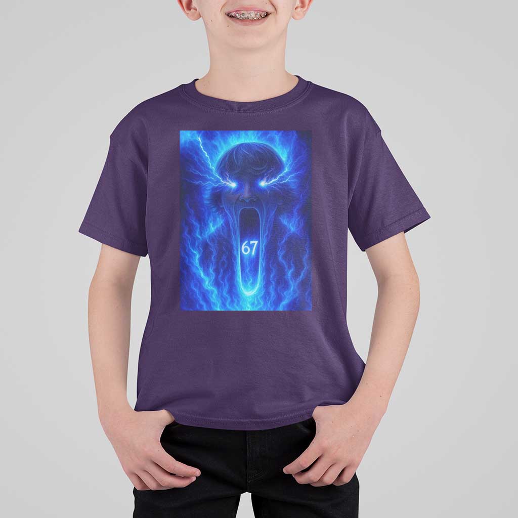 Six Seven Energy Overload Graphic T Shirt For Kid 67 Mason Kid Analog Horror Meme - Wonder Print Shop