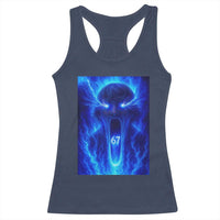 Six Seven Energy Overload Graphic Racerback Tank Top 67 Mason Kid Analog Horror Meme - Wonder Print Shop