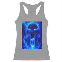 Six Seven Energy Overload Graphic Racerback Tank Top 67 Mason Kid Analog Horror Meme - Wonder Print Shop
