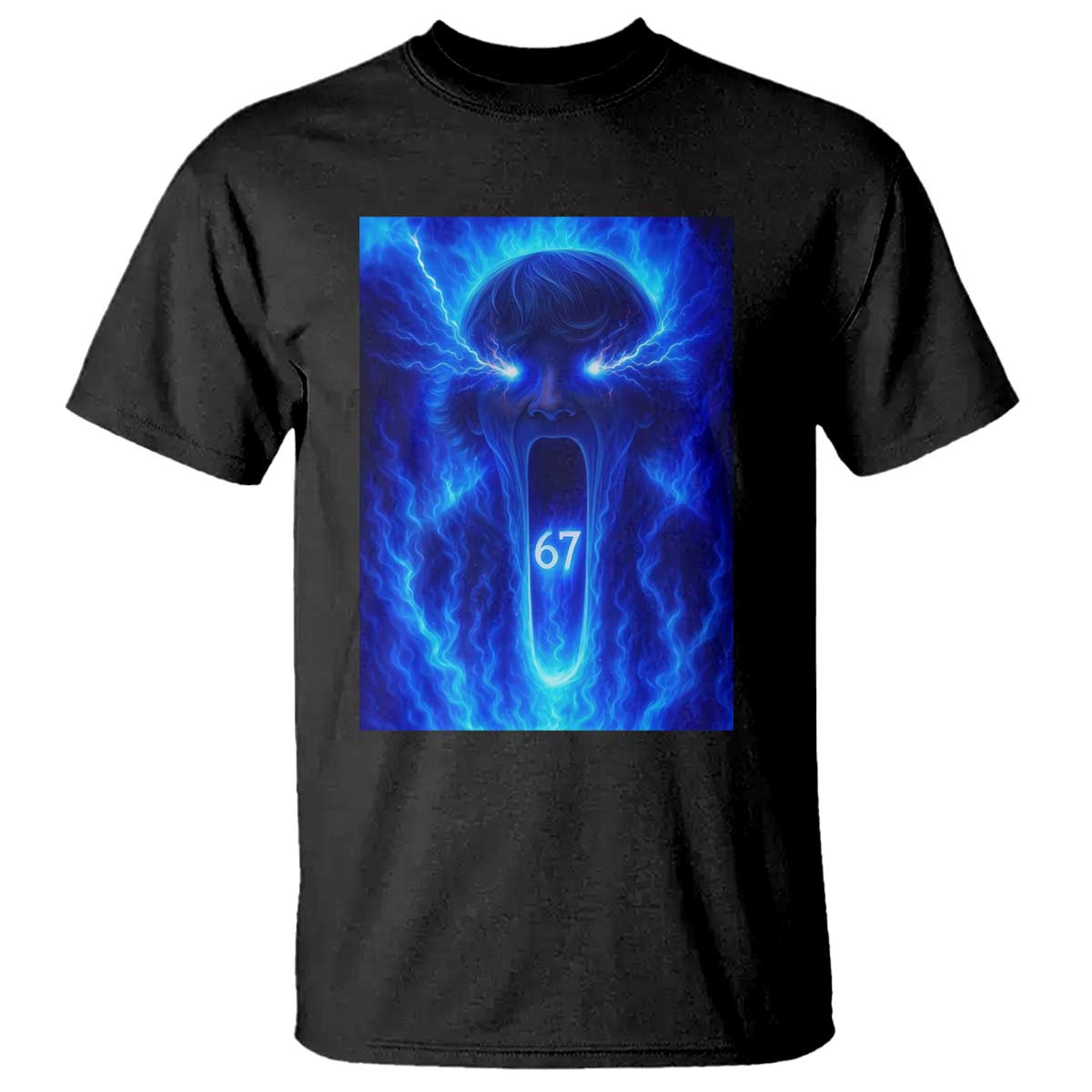 Six Seven Energy Overload Graphic T Shirt 67 Mason Kid Analog Horror Meme - Wonder Print Shop