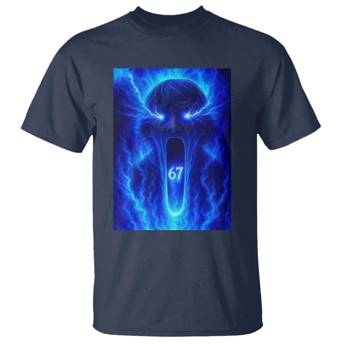 Six Seven Energy Overload Graphic T Shirt 67 Mason Kid Analog Horror Meme - Wonder Print Shop