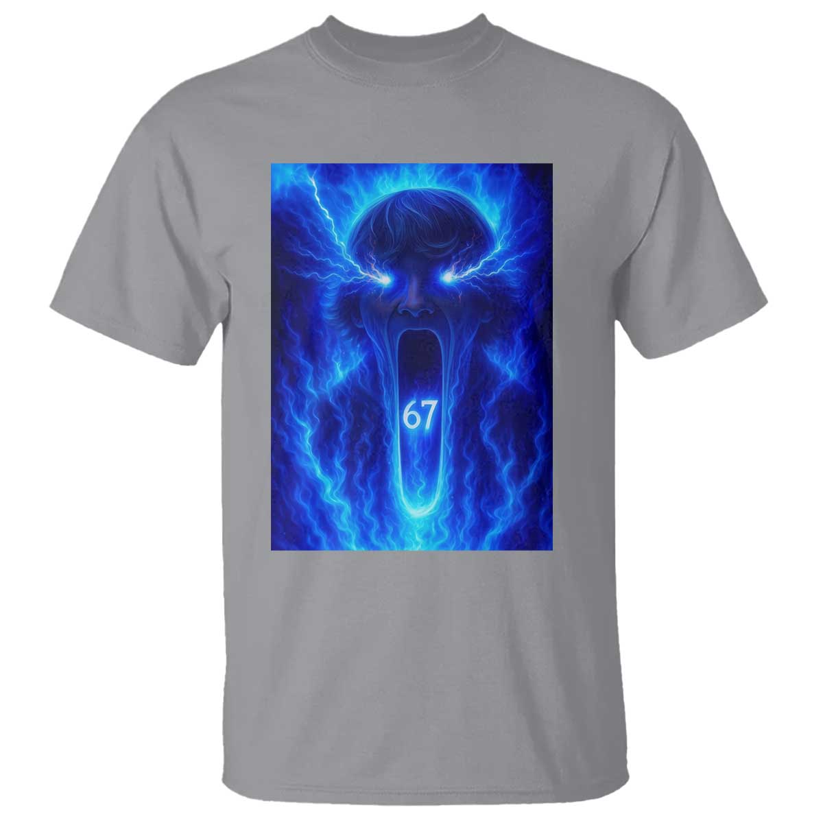 Six Seven Energy Overload Graphic T Shirt 67 Mason Kid Analog Horror Meme - Wonder Print Shop