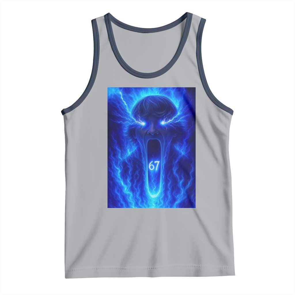Six Seven Energy Overload Graphic Tank Top 67 Mason Kid Analog Horror Meme - Wonder Print Shop