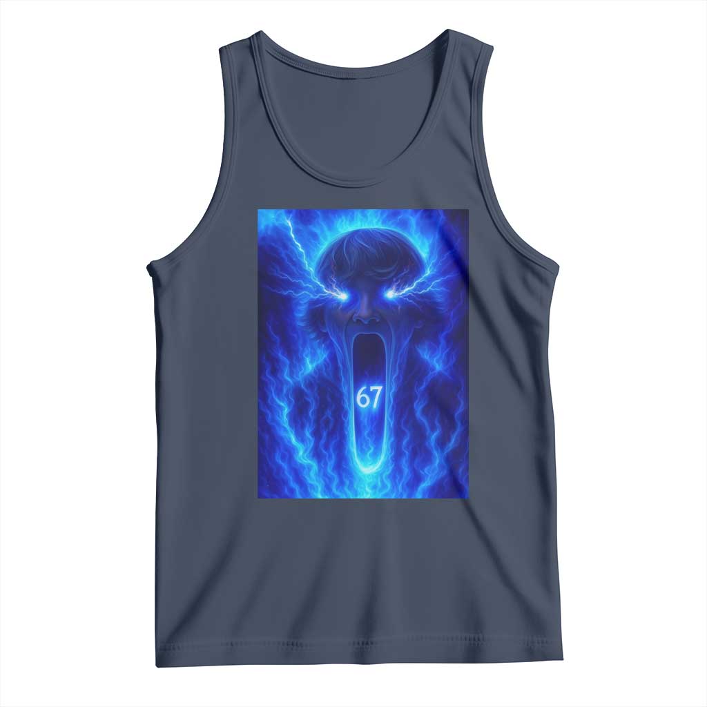 Six Seven Energy Overload Graphic Tank Top 67 Mason Kid Analog Horror Meme - Wonder Print Shop