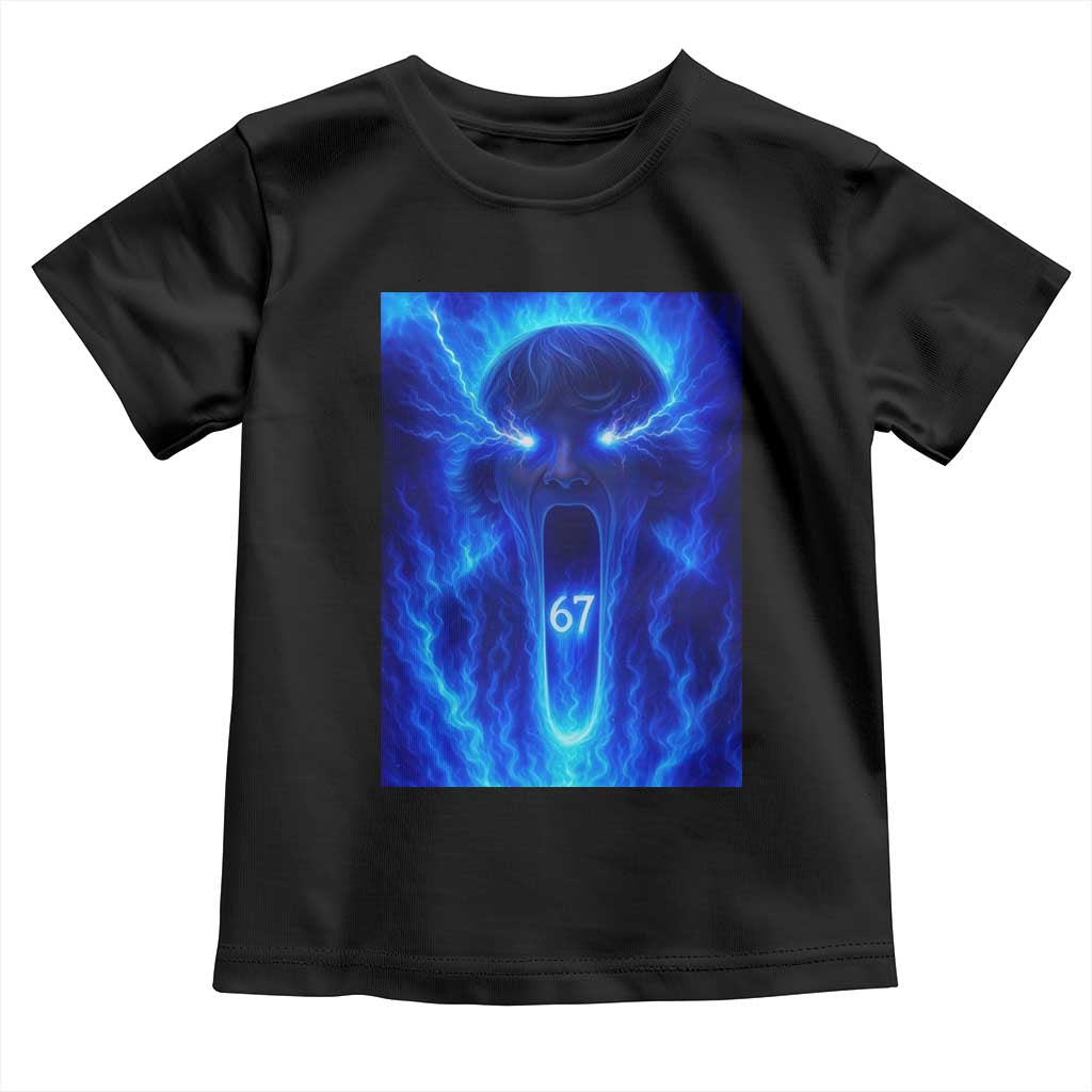 Six Seven Energy Overload Graphic Toddler T Shirt 67 Mason Kid Analog Horror Meme - Wonder Print Shop