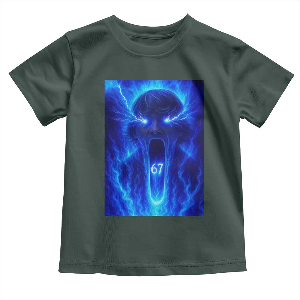 Six Seven Energy Overload Graphic Toddler T Shirt 67 Mason Kid Analog Horror Meme - Wonder Print Shop