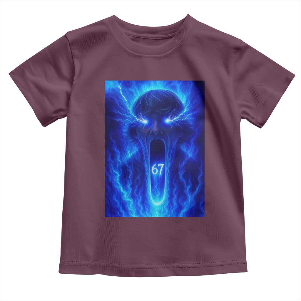 Six Seven Energy Overload Graphic Toddler T Shirt 67 Mason Kid Analog Horror Meme - Wonder Print Shop