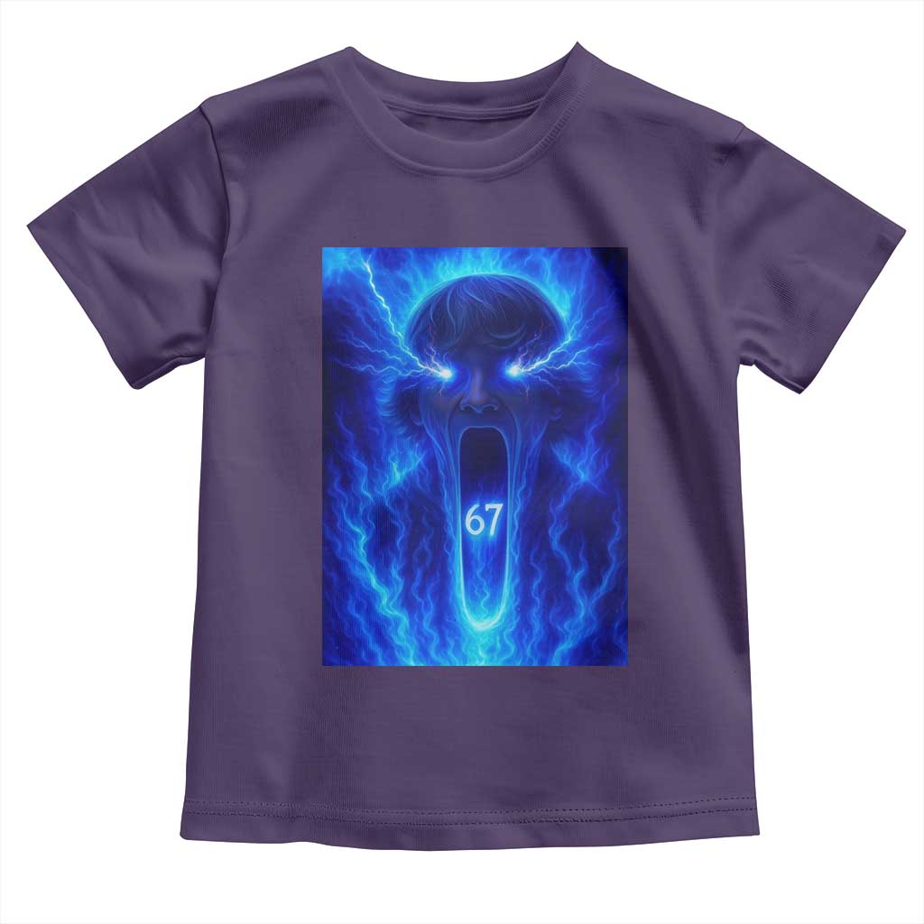Six Seven Energy Overload Graphic Toddler T Shirt 67 Mason Kid Analog Horror Meme - Wonder Print Shop