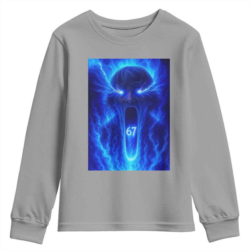 Six Seven Energy Overload Graphic Youth Sweatshirt 67 Mason Kid Analog Horror Meme - Wonder Print Shop