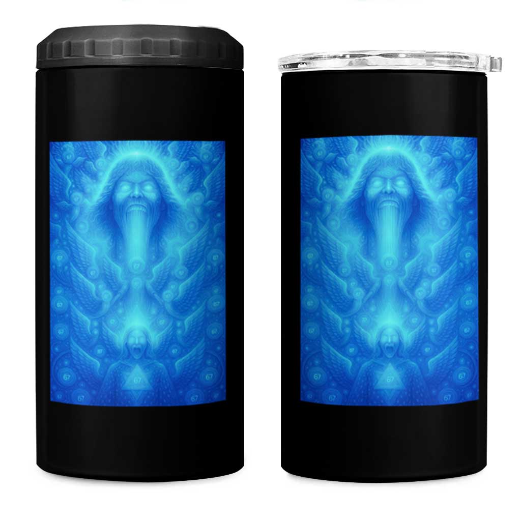 Divine 67 Meme 4 in 1 Can Cooler Tumbler Celestial Mason 6 7 Spiritual Six Seven Angelcore - Wonder Print Shop